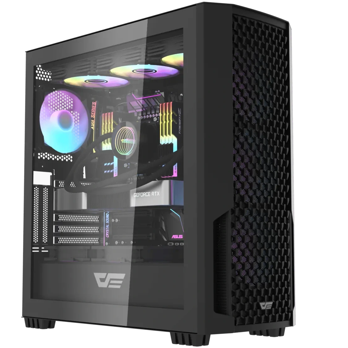 کیس کامپیوتر دارک فلش DF2100 ARGB Mid Tower مشکی