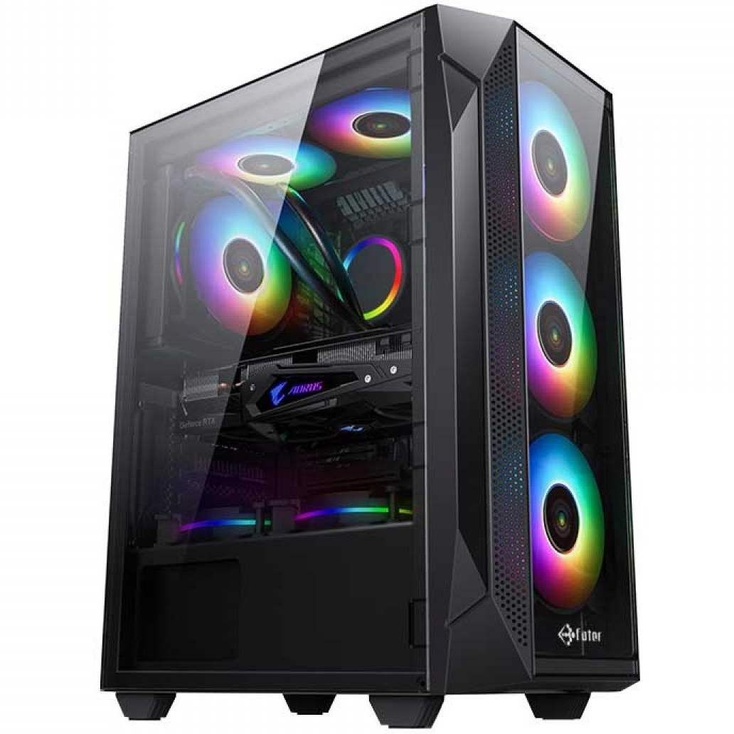 کیس کامپیوتر فاطر FG-718 RGB Mid Tower مشکی