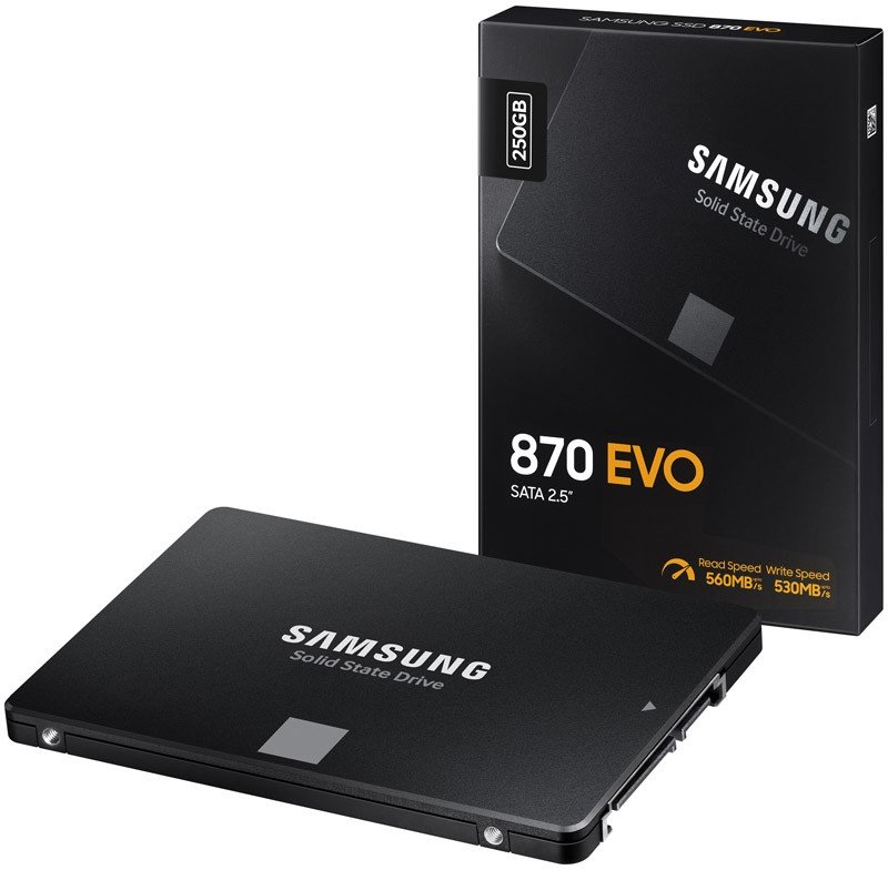هارد SSD اینترنال سامسونگ 870EVO ظرفیت 250 گیگابایت