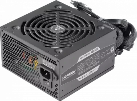 منبع تغذیه کامپیوتر گرین GP450A-ECO Rev 3.1 80 Plus White توان 450 وات